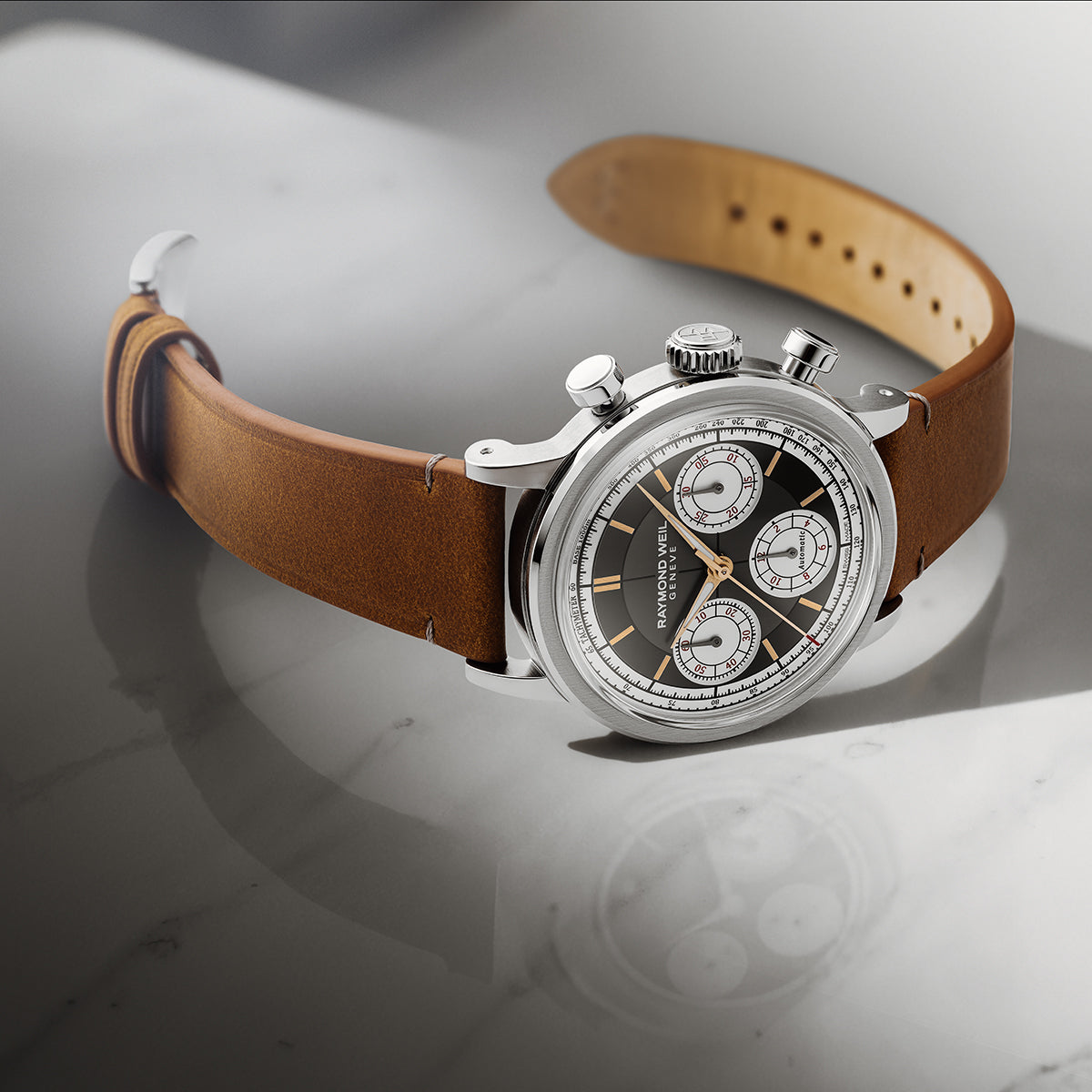 Raymond Weil Millesime Automatic Tri-Compax Chronograph Anthracite Watch RMW-1763 Image 4