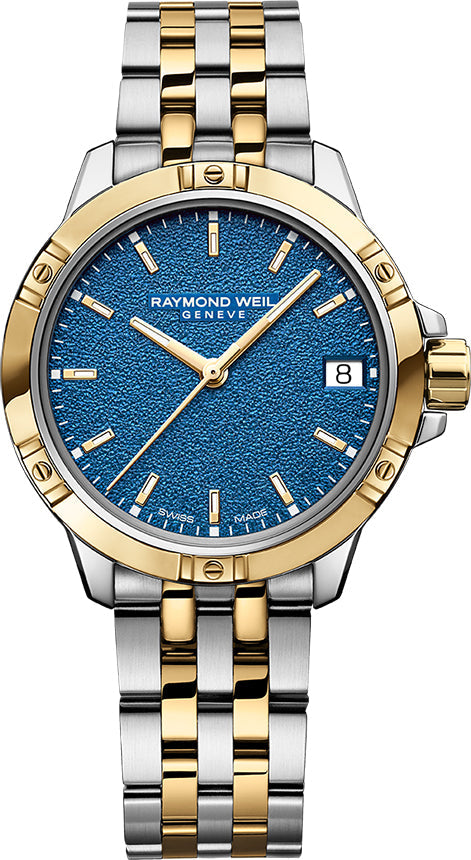 Raymond Weil Tango Two Tone Blue Frost Watch 5960-STP-50061 Image 1