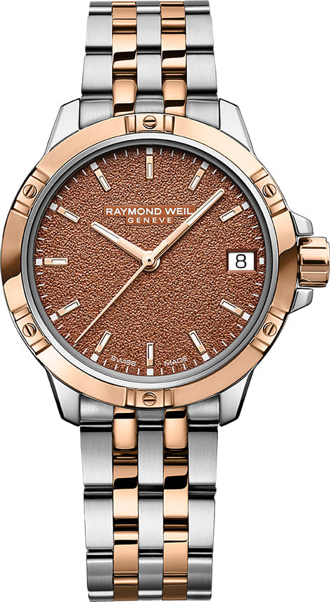Raymond Weil Tango Two Tone Terra Cotta Frost Watch 5960-SP5-70061 Image 1
