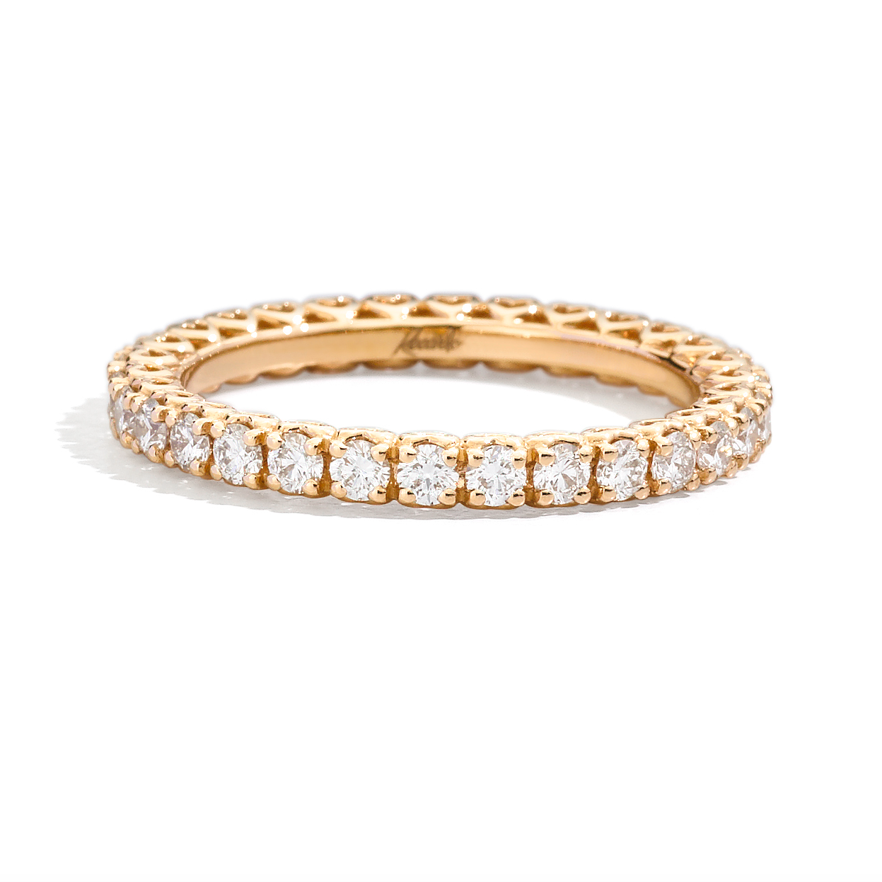 Recarlo Anniversary 18ct Rose Gold Diamond Ring REC-275 Image 1