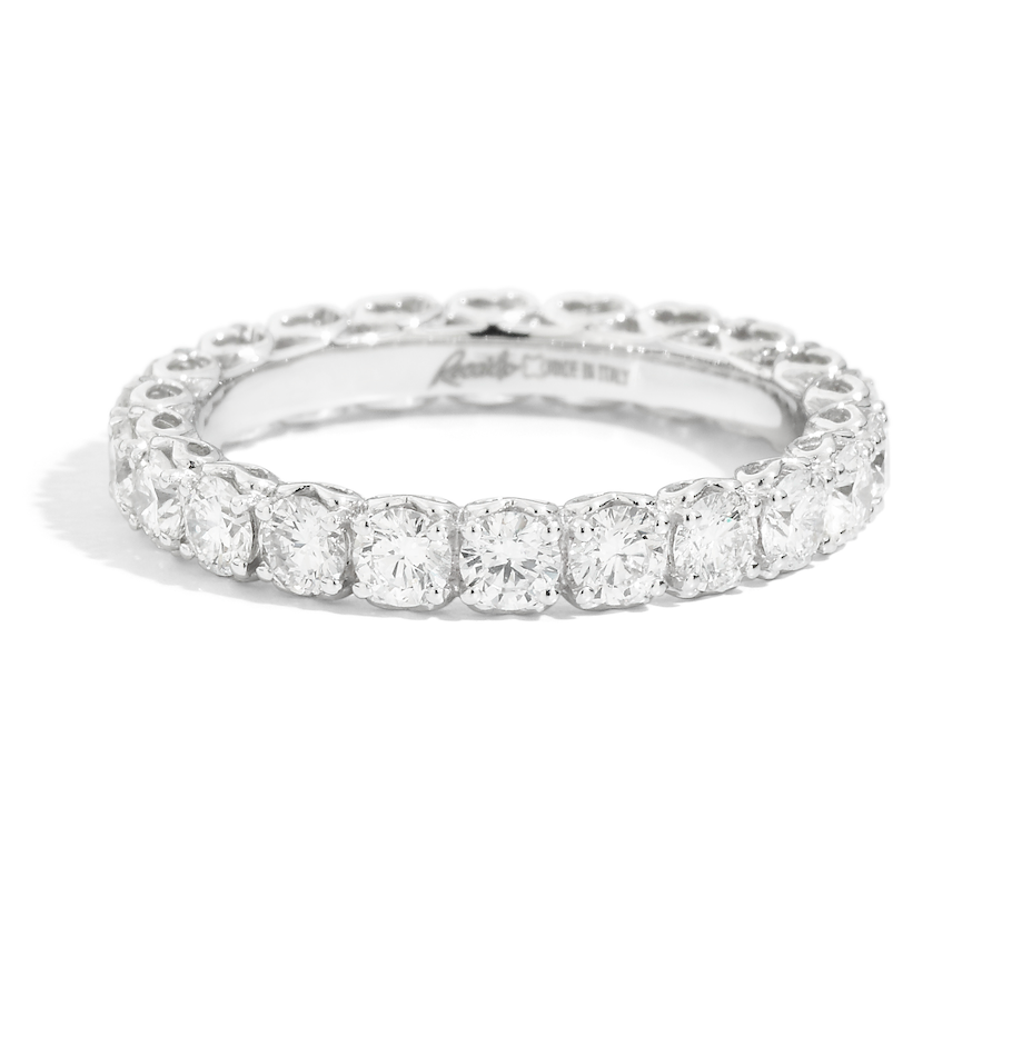 Recarlo Anniversary 18ct White Gold Diamond Ring REC-276 Image 1