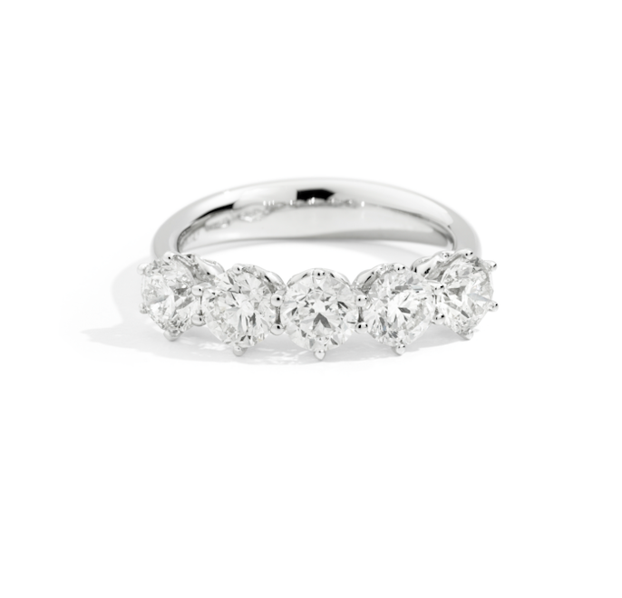 Recarlo Anniversary 18ct White Gold Diamond Ring REC-285 Image 1