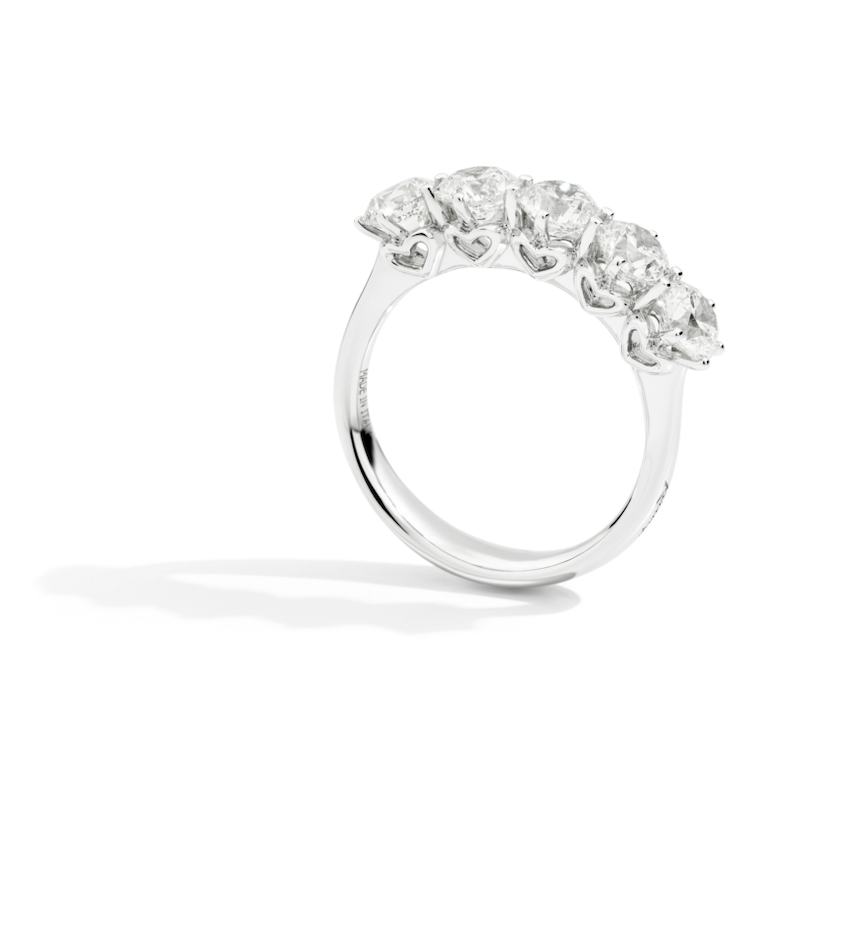 Recarlo Anniversary 18ct White Gold Diamond Ring REC-285 Image 2