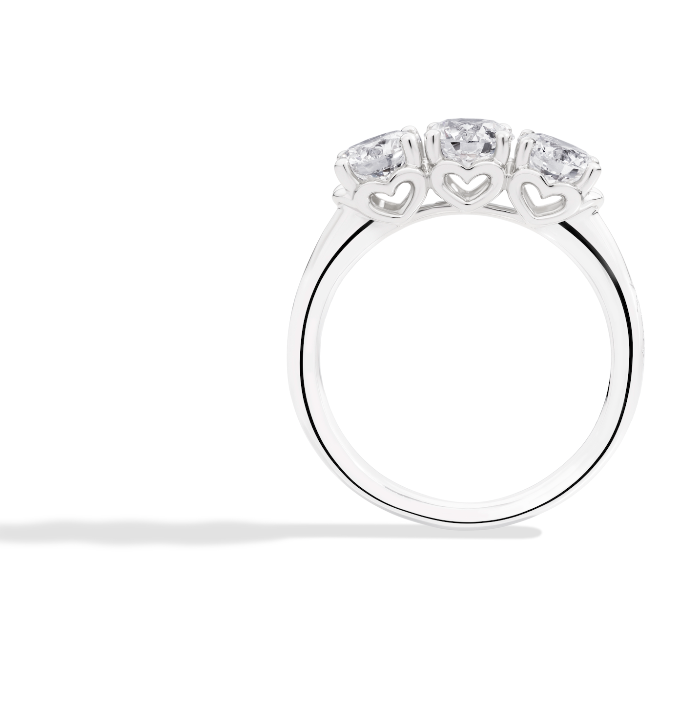 Recarlo Anniversary 18ct White Gold Diamond Ring REC-339 Image 2