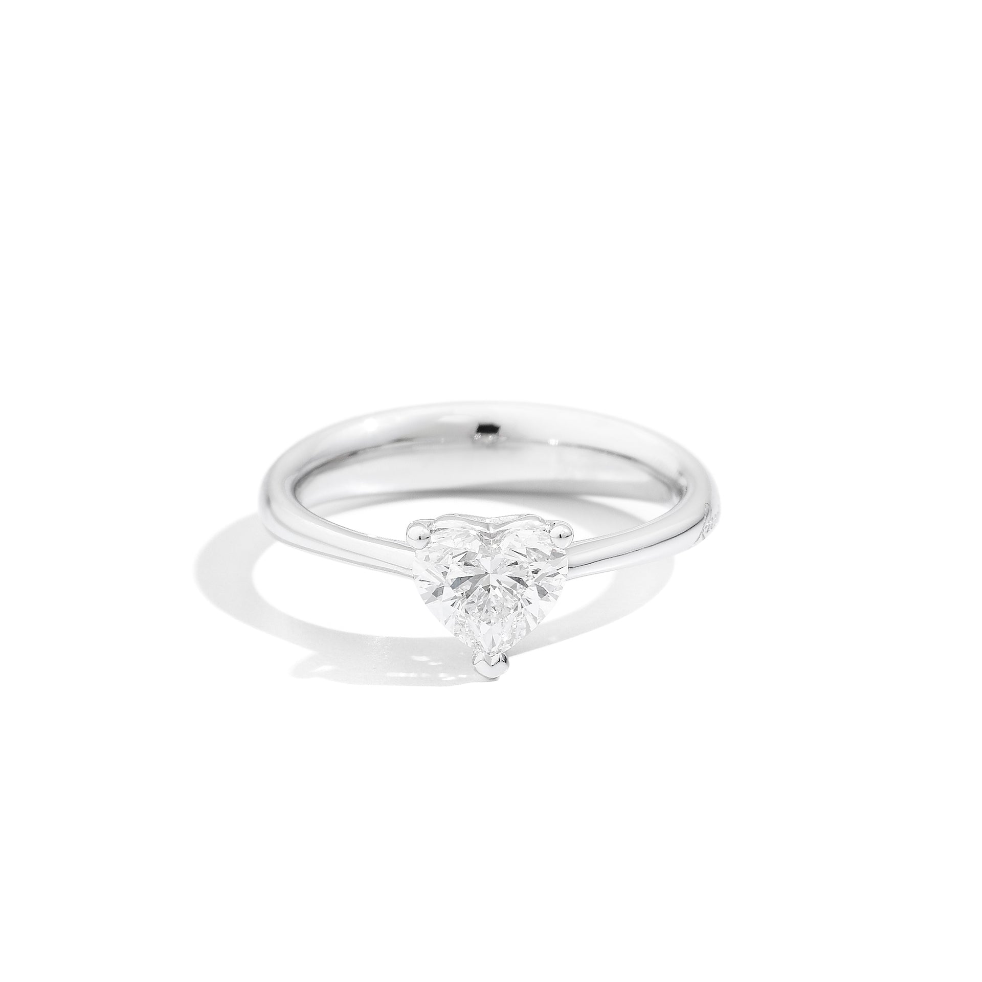Recarlo Anniversary Love 18ct White Gold Diamond Heart Ring REC-417 Image 1