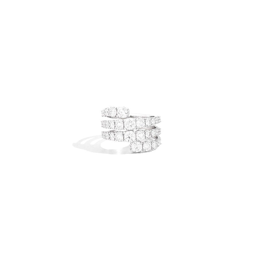 Recarlo Contrarie 18ct White Gold 3.30ct Diamond Ring REC-029 Image 1