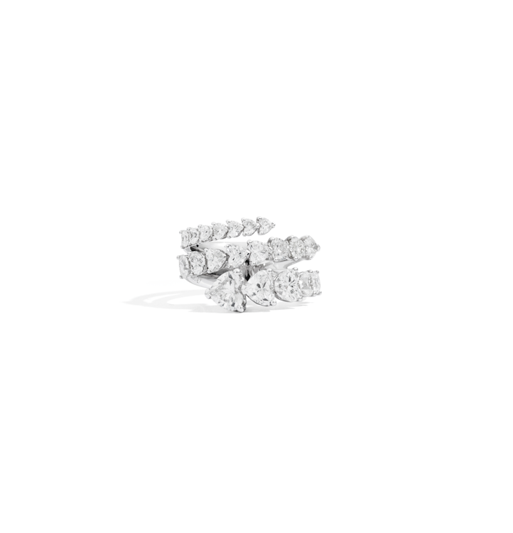 Recarlo Contrarie 18ct White Gold 3.37ct Diamond Ring REC-036 Image 1