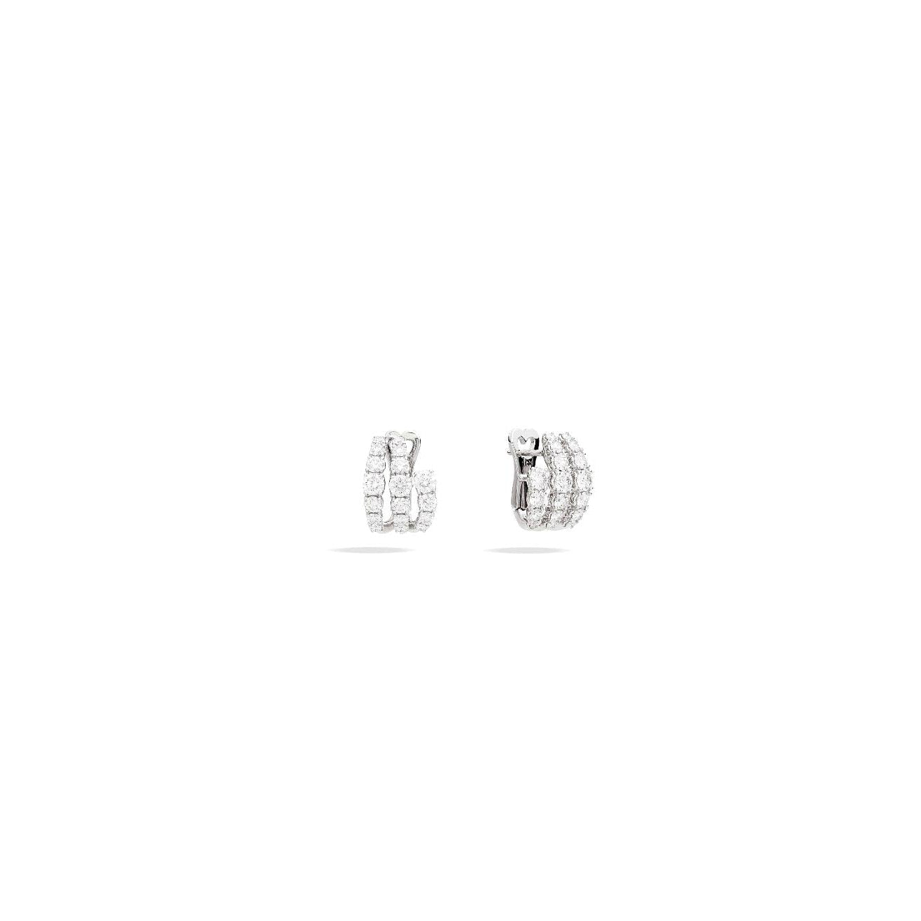 Recarlo Contrarie 18ct White Gold Diamond Earrings E01CE005/185 Image 1