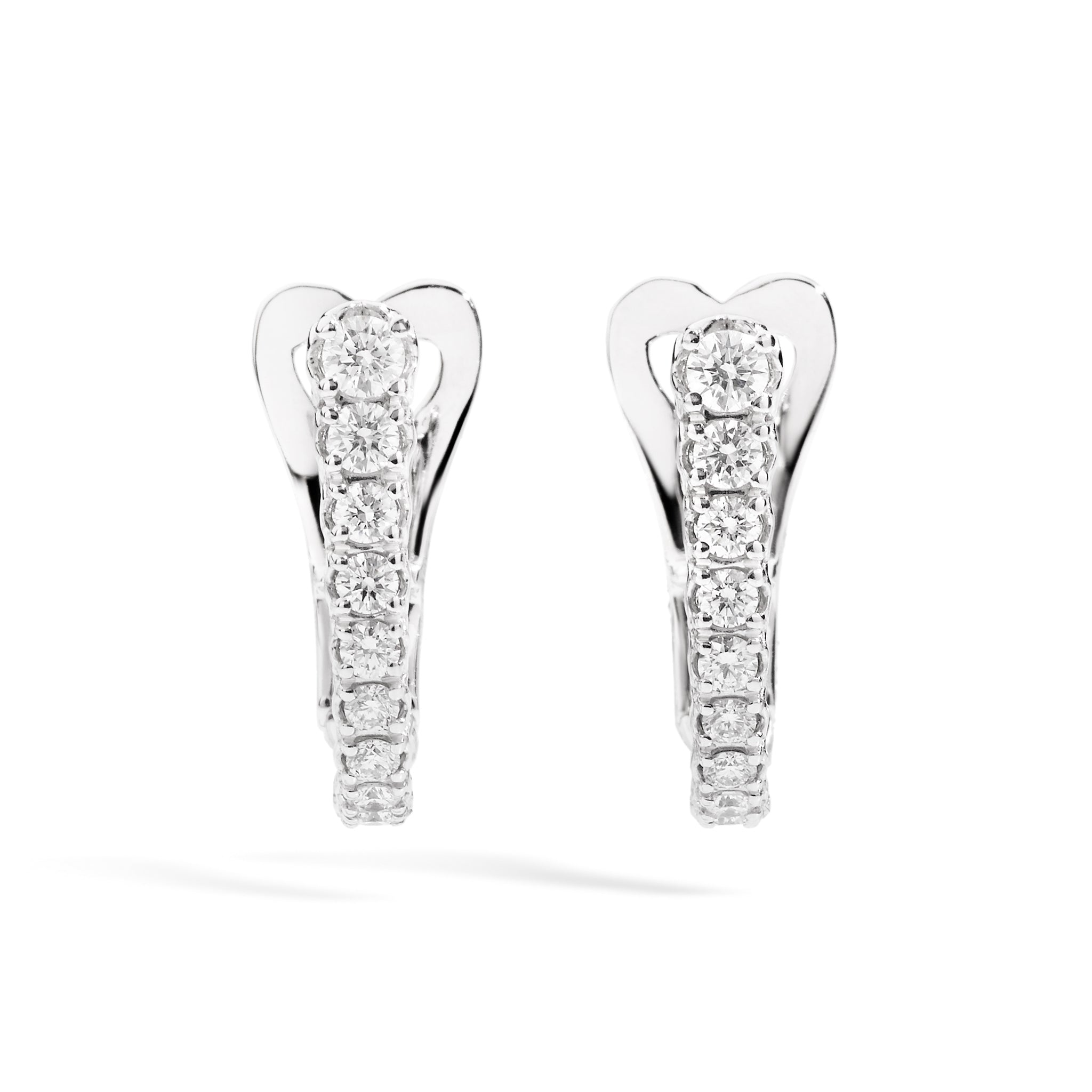 Recarlo Contrarie 18ct White Gold Diamond Earrings E01CM747 Image 1