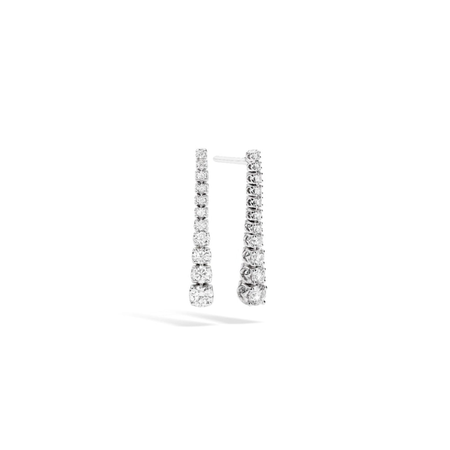 Recarlo Contrarie 18ct White Gold Diamond Earrings E01PL747 Image 1