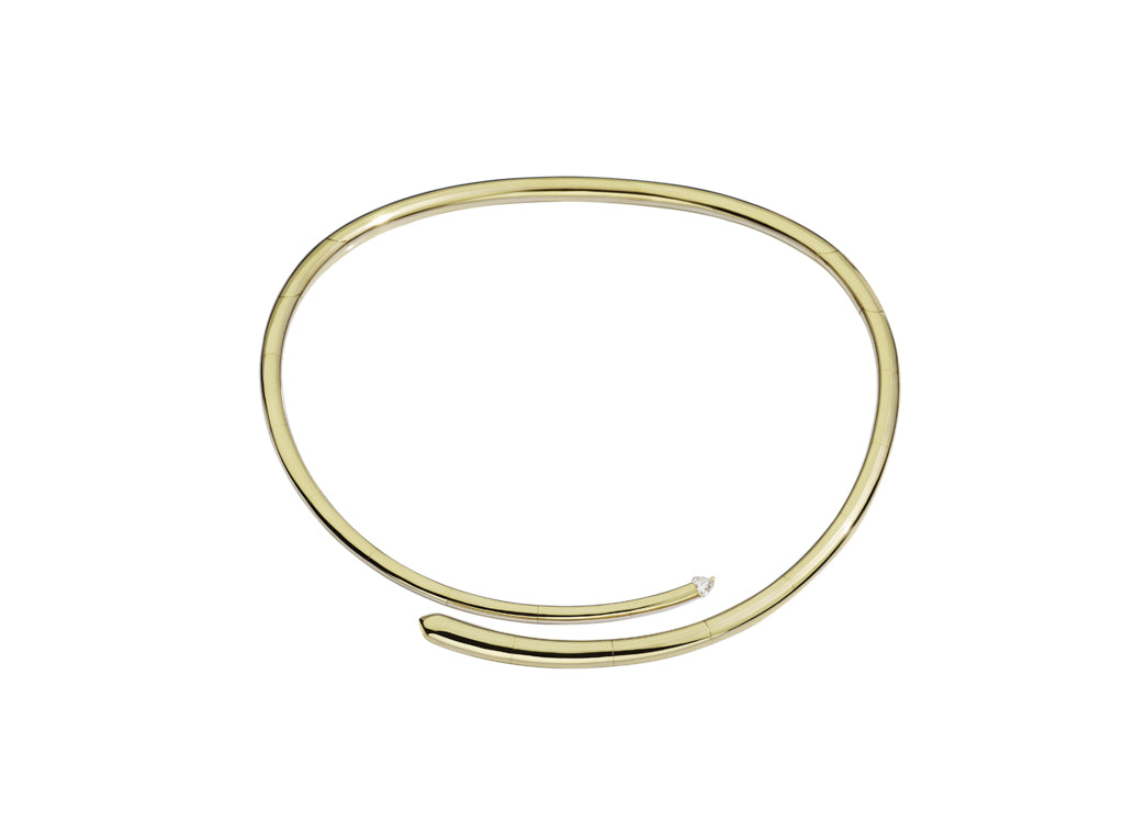 Recarlo Contrarie 18ct Yellow Gold Diamond Necklace REC-043 Image 1
