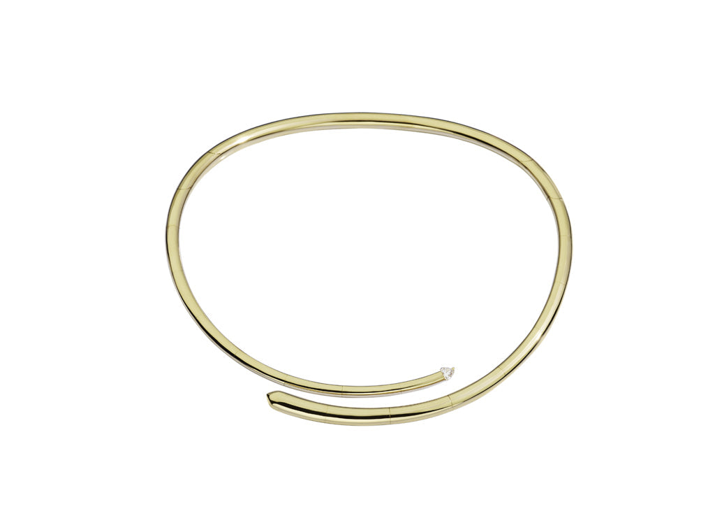 Recarlo Contrarie 18ct Yellow Gold Diamond Necklace REC-043 Image 1