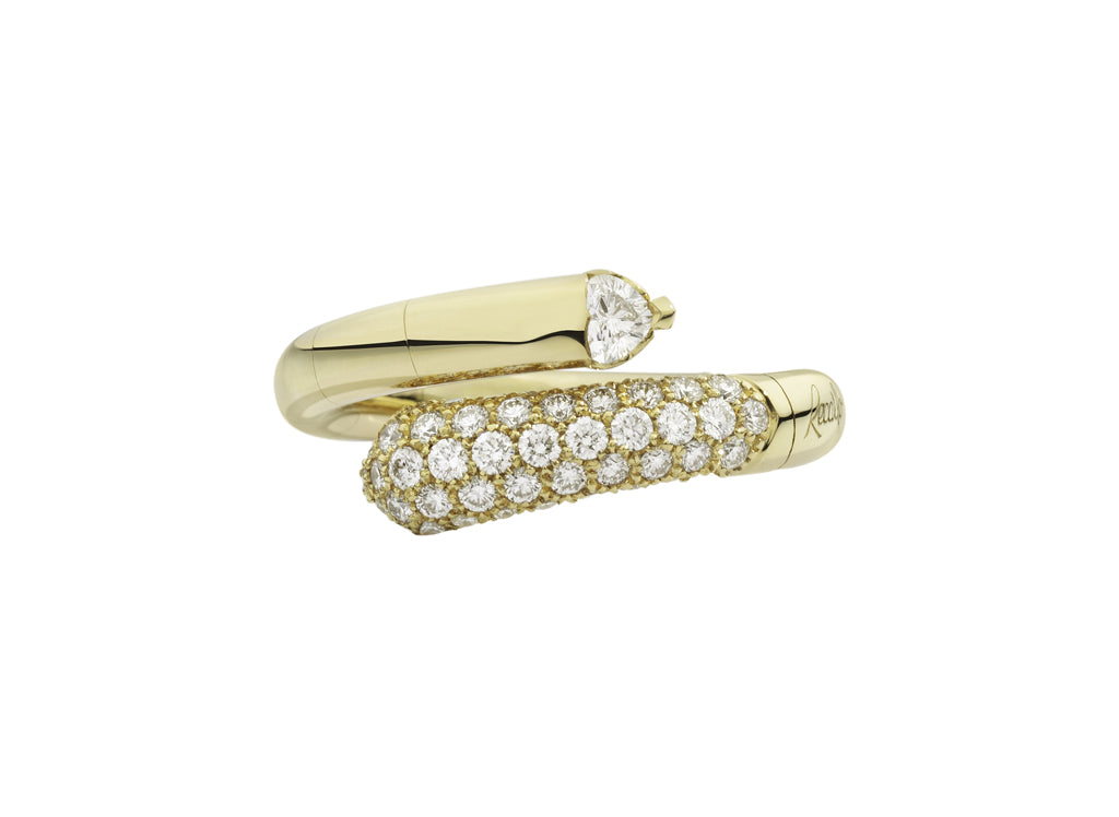Recarlo Contrarie 18ct Yellow Gold Diamond Ring REC-037 Image 1