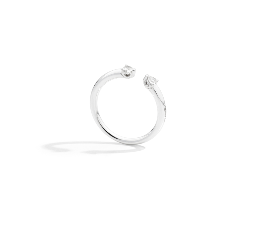 Recarlo More 18ct White Gold 0.20ct Diamond Ring REC-137 Image 2