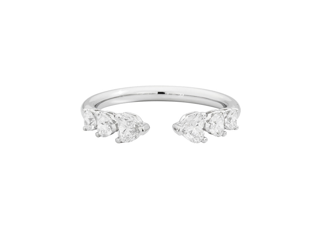 Recarlo More 18ct White Gold 0.88ct Diamond Ring REC-213 Image 1