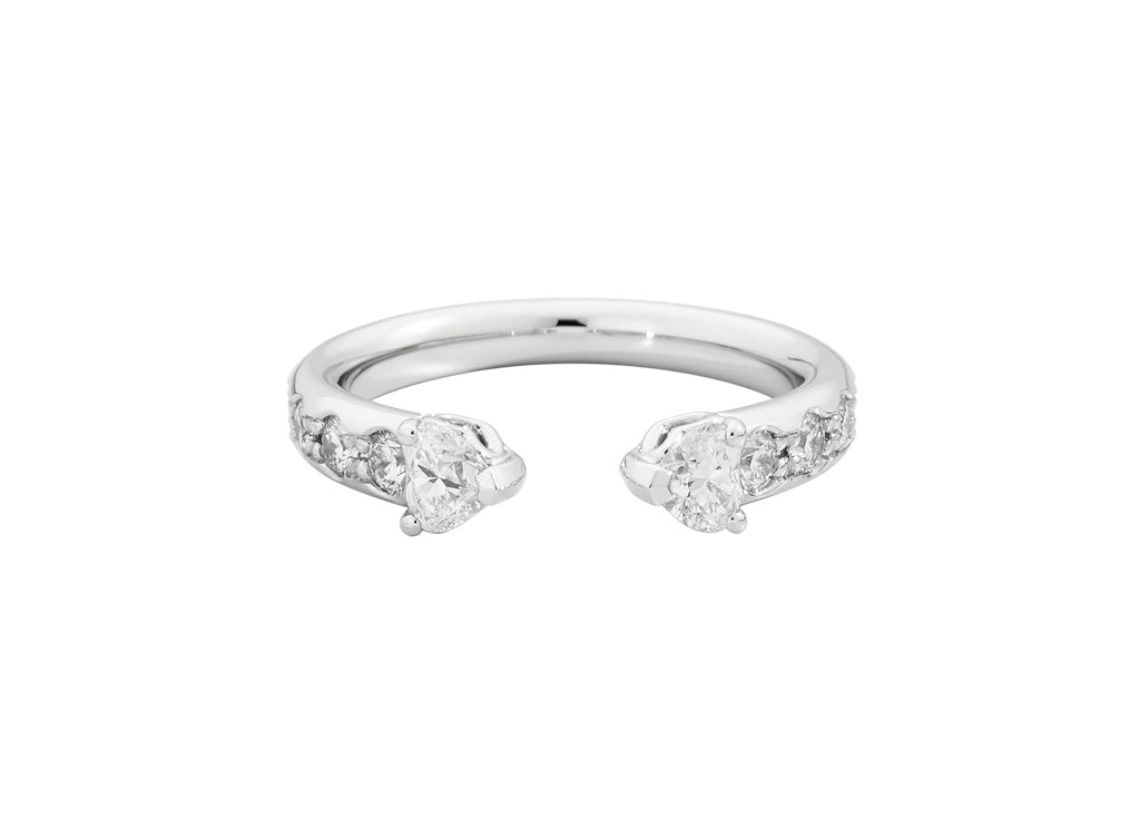 Recarlo More 18ct White Gold 0.89ct Diamond Ring REC-225 Image 1
