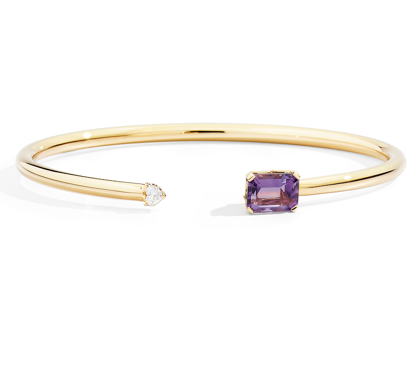 Recarlo More 18ct Yellow Amethyst and Diamond Bracelet REC-100 Image 1