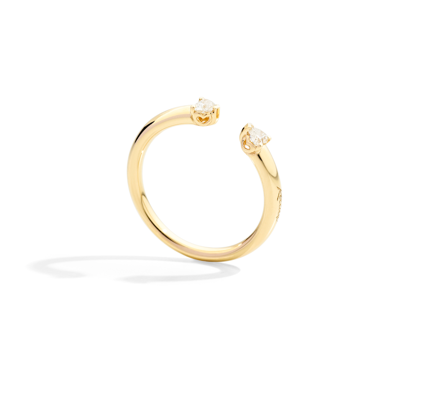Recarlo More 18ct Yellow Gold 0.20ct Diamond Ring REC-141 Image 2
