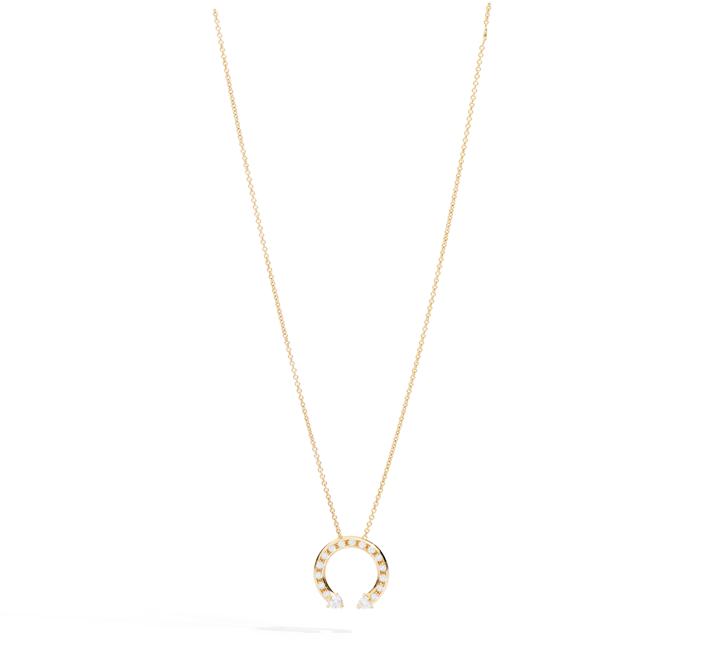 Recarlo More 18ct Yellow Gold 0.38ct Diamond Necklace REC-136 Image 1