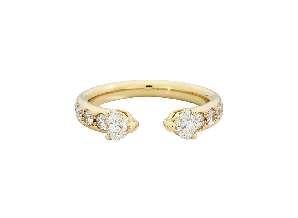 Recarlo More 18ct Yellow Gold 0.89ct Diamond Ring REC-177 Image 1