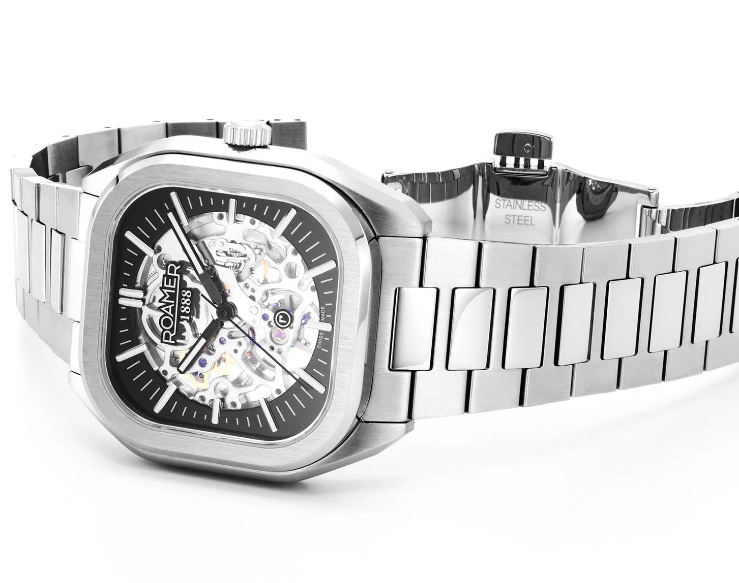 Roamer Mechano Black Skeleton Watch 985986 41 85 20 Image 3