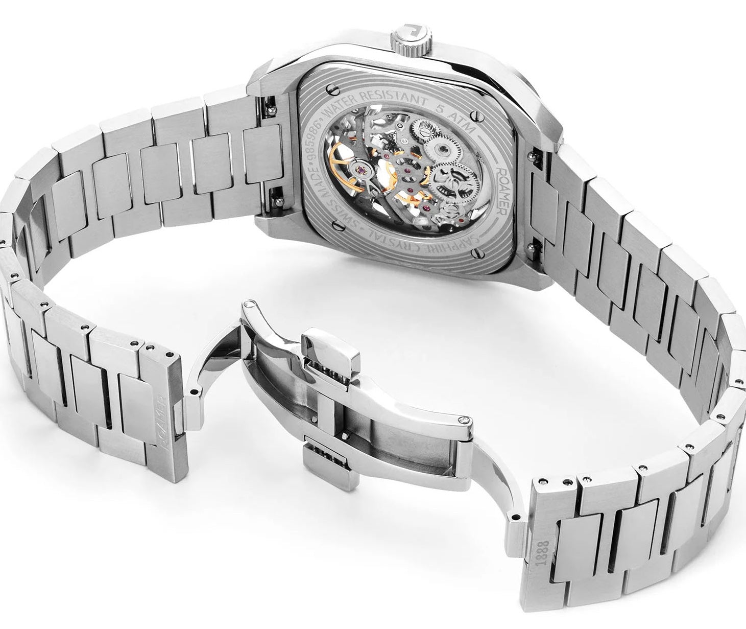 Roamer Mechano Blue Skeleton Watch 985986 41 45 20 Image 3
