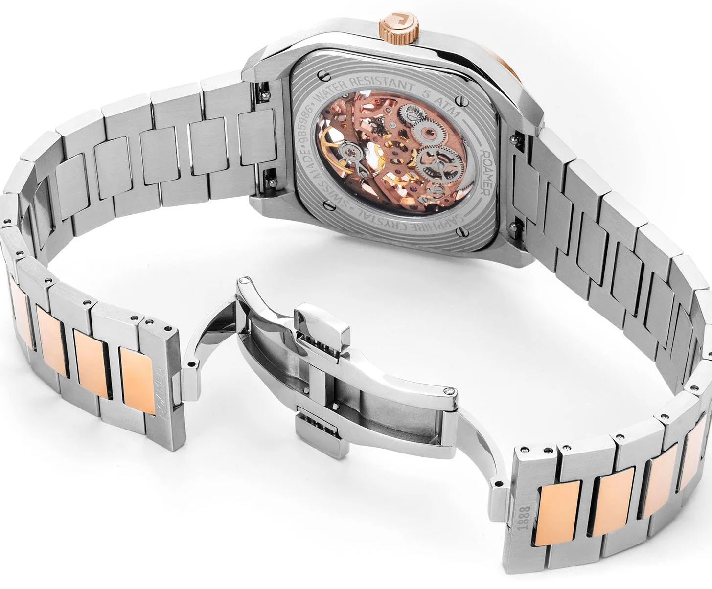 Roamer Mechano Green Skeleton Watch 985986 49 75 20 Image 3