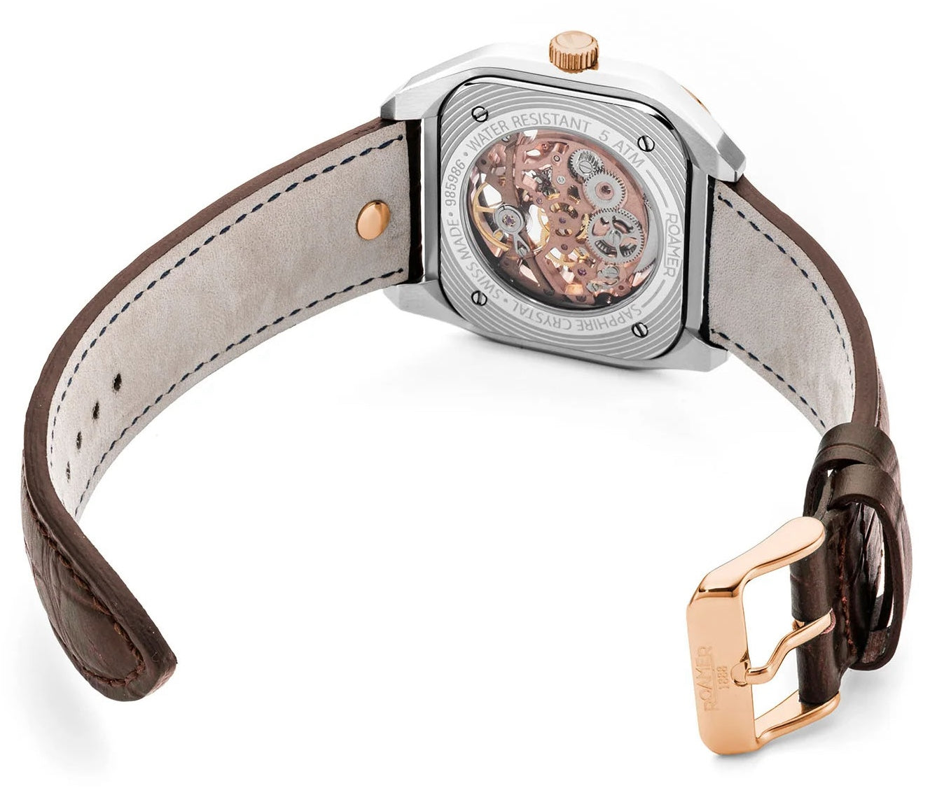 Roamer Mechano Green Skeleton Watch 985986 49 75 20 Image 4