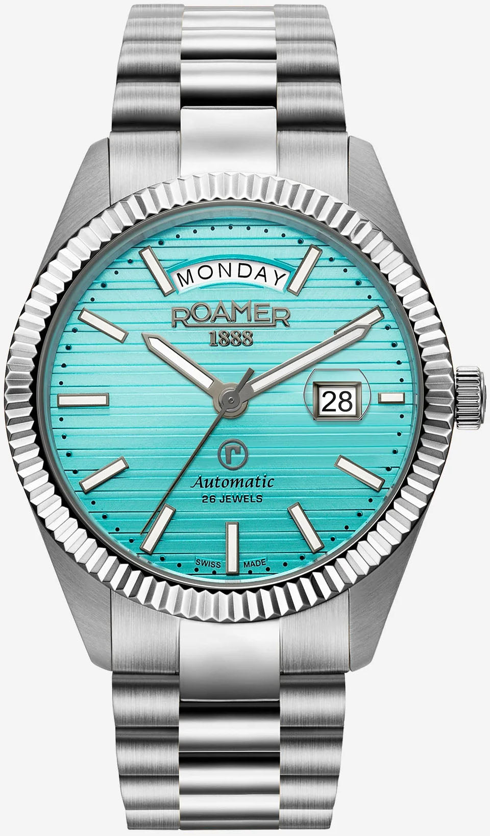 Roamer Primeline Day Date II Marine Blue Watch 981666 41 05 50 Image 1