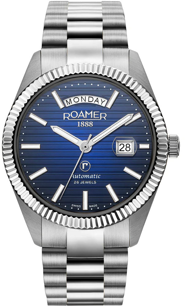 Roamer Primeline Daydate II Blue Watch 981666 41 45 50 Image 1