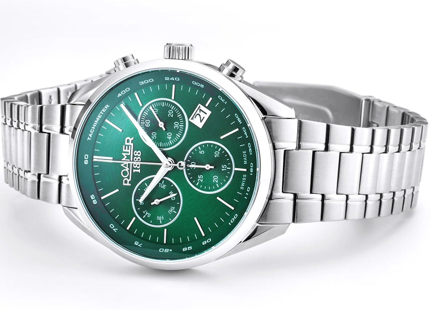 Roamer Pro Chrono Green Watch 993819 41 75 20 Image 3