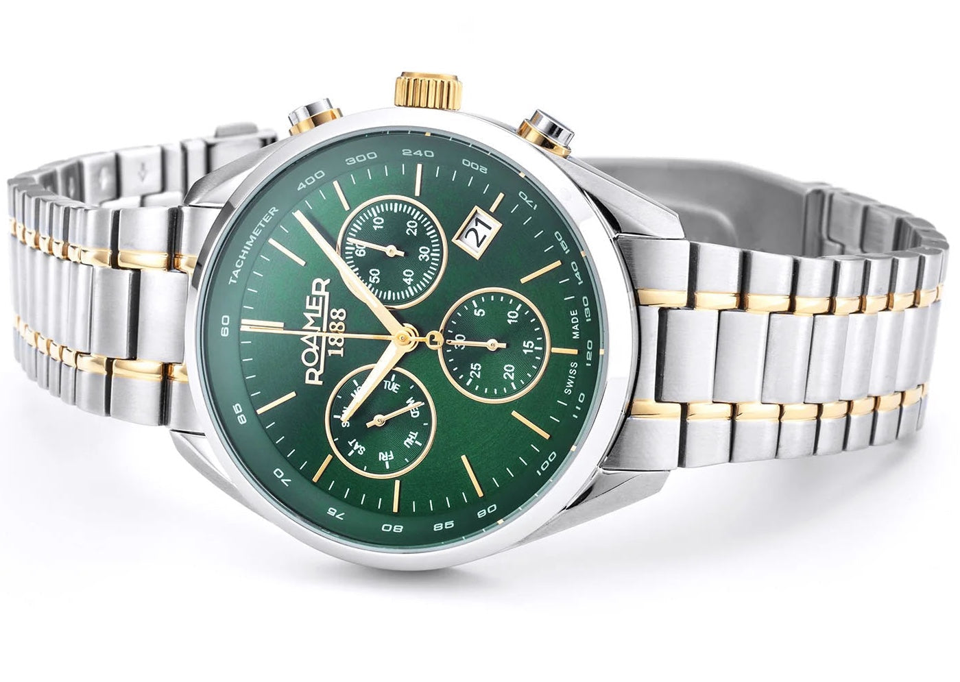 Roamer Pro Chrono Green Watch 993819 47 75 20 Image 3