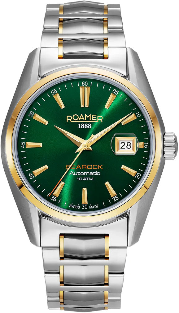 Roamer Searock Automatic Green Sunray Watch 210665 47 75 20 Image 1