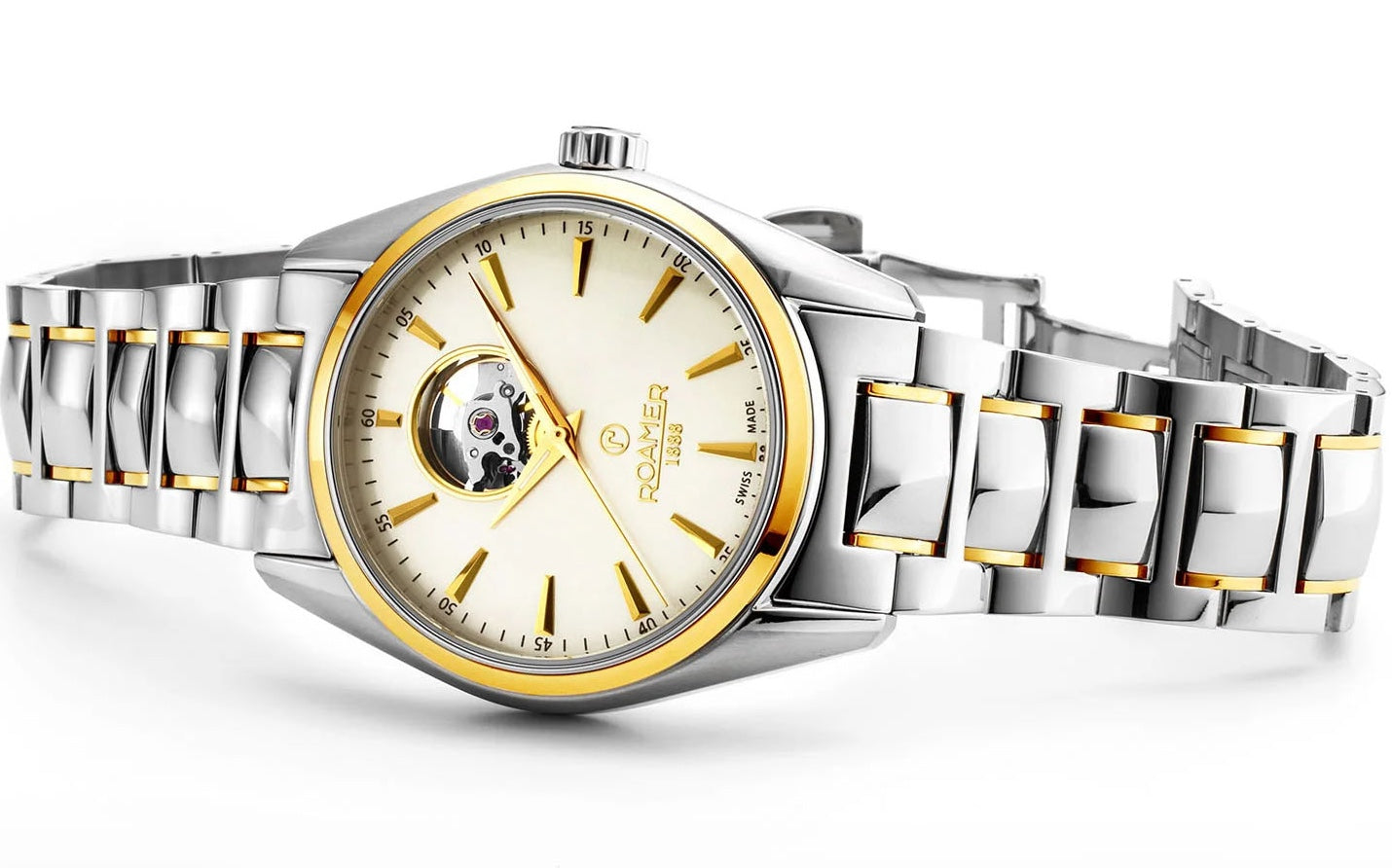 Roamer Searock Master Champagne Watch 984985 47 35 20 Image 2