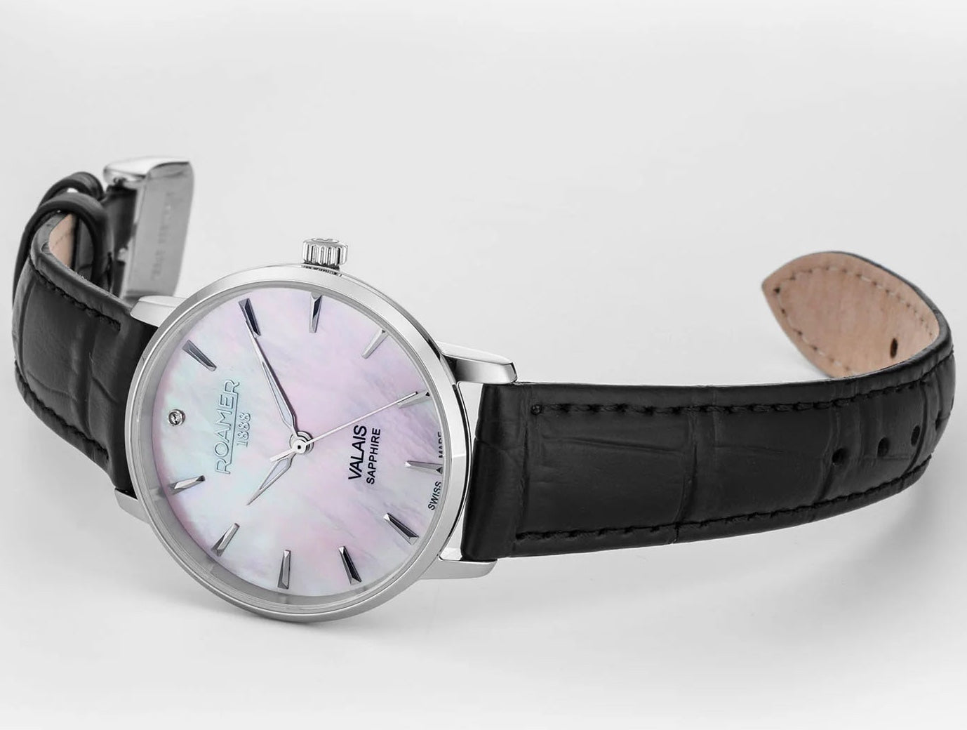 Roamer Valais Pink MOP Ladies Watch 989847 41 10 05 Image 7