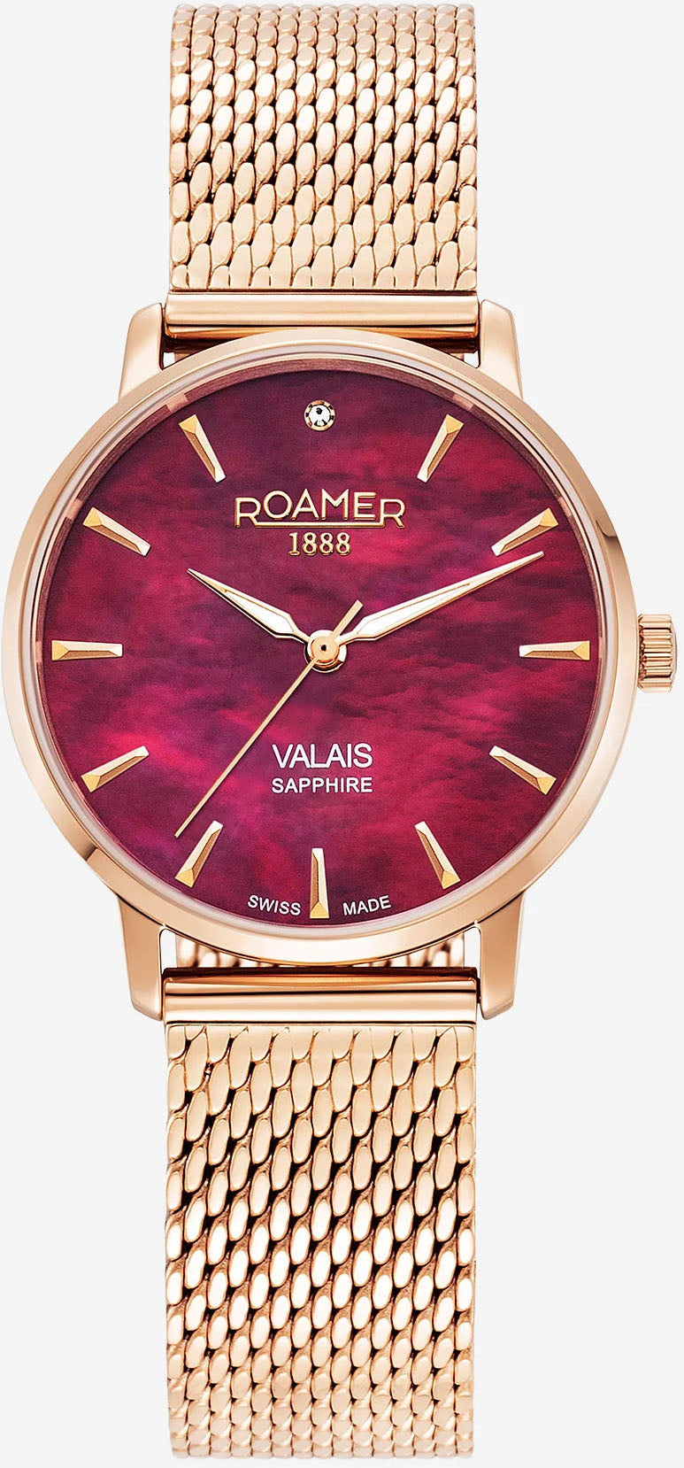 Roamer Valais Red MOP Ladies Watch 989847 46 60 05 Image 1