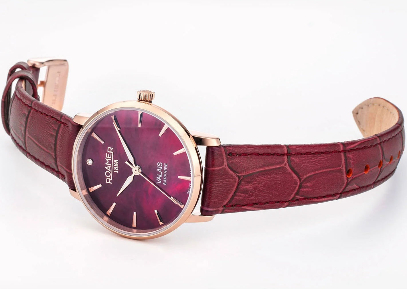 Roamer Valais Red MOP Ladies Watch 989847 46 60 05 Image 5