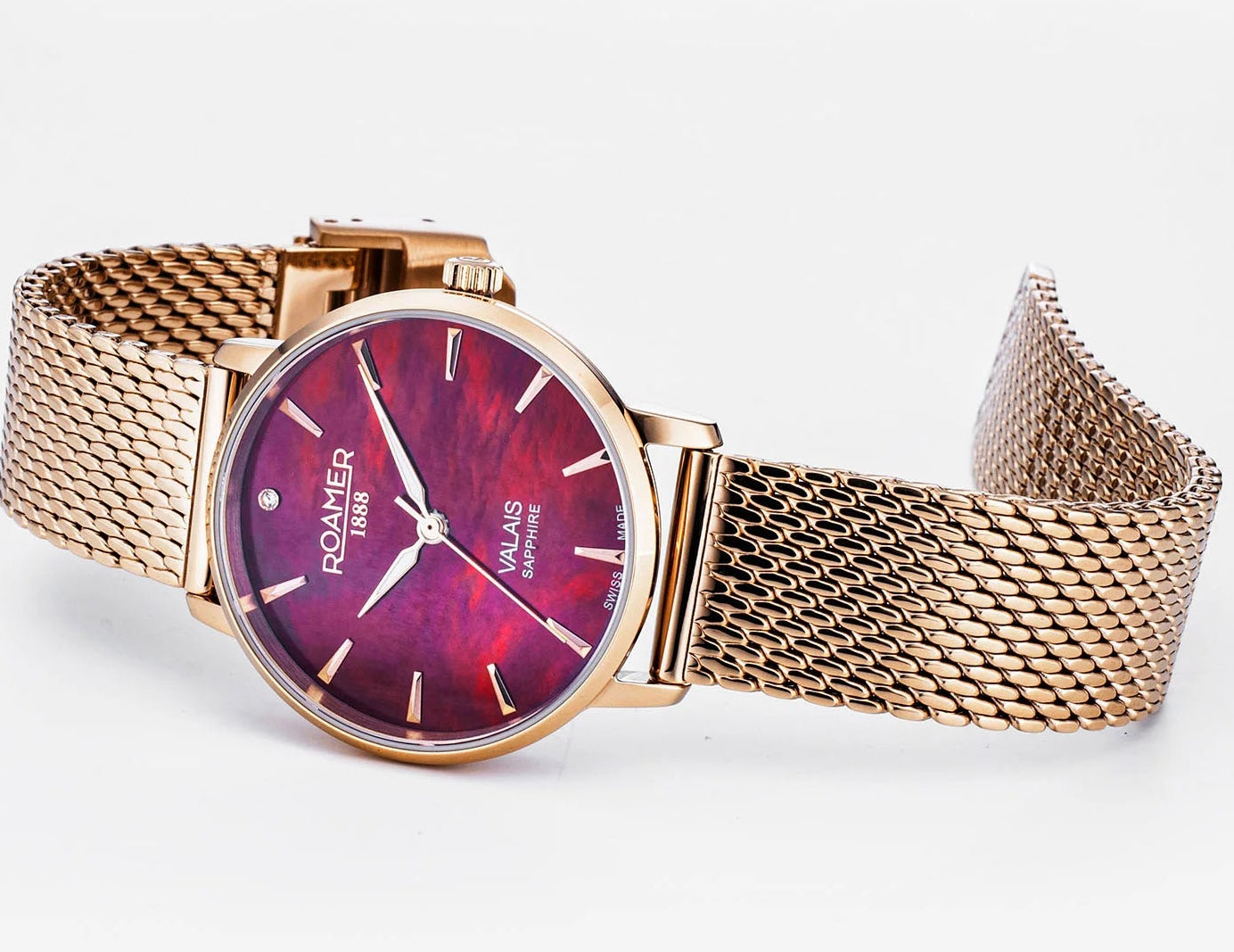 Roamer Valais Red MOP Ladies Watch 989847 46 60 05 Image 6