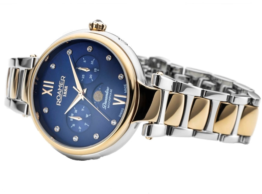 Roamer Watch Dreamline Blue MOP Moonphase 858801 48 49 50 Image 2
