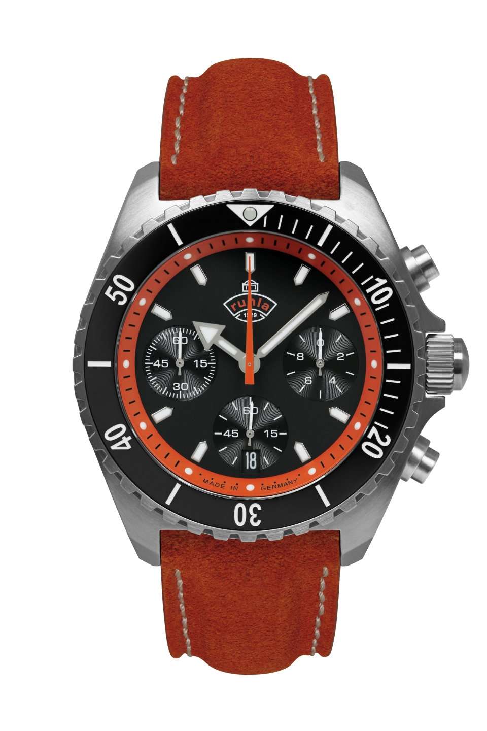 Ruhla 1929 Glasbach Cup Quartz Chronograph Watch 49702 Image 1
