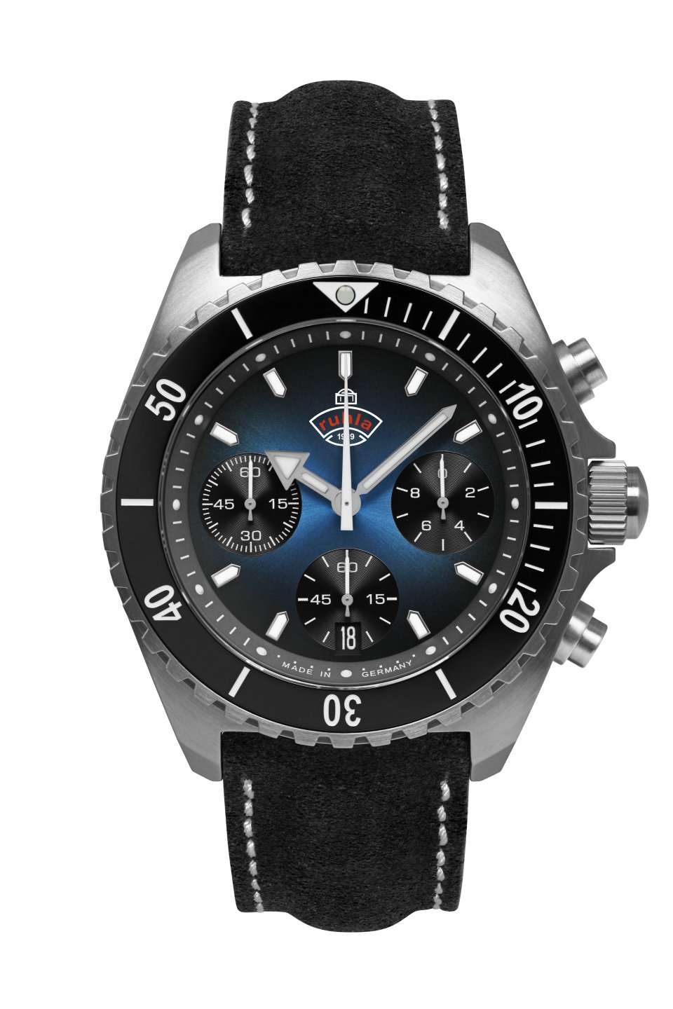 Ruhla 1929 Glasbach Cup Quartz Chronograph Watch 49703 Image 1