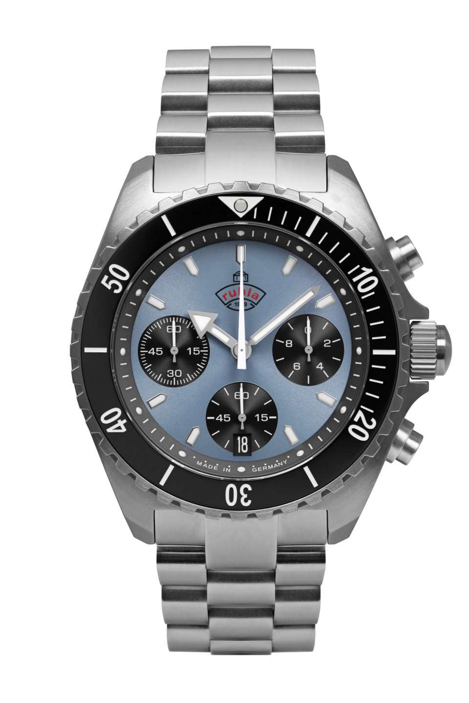 Ruhla 1929 Glasbach Cup Quartz Chronograph Watch 4970M5 Image 1
