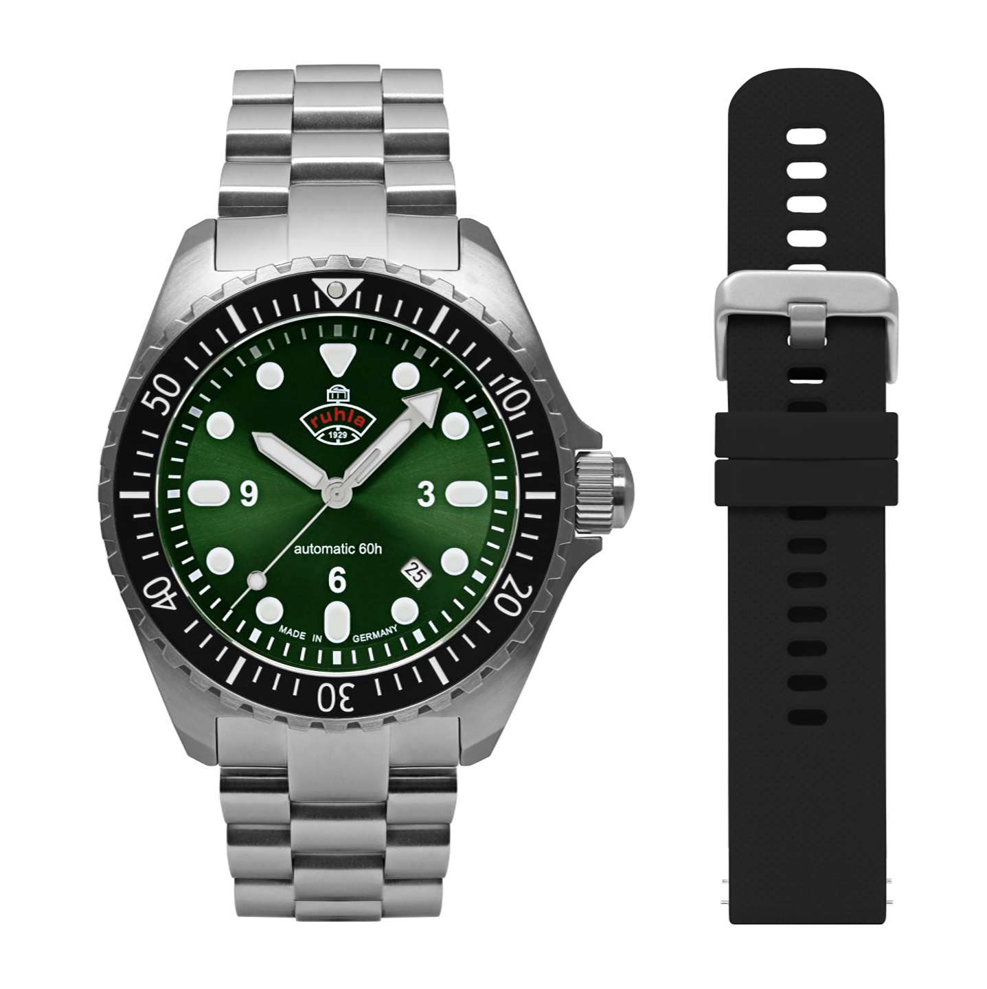 Ruhla 1929 NVA Kommando Minentaucher Watch 4960M4_set Image 1
