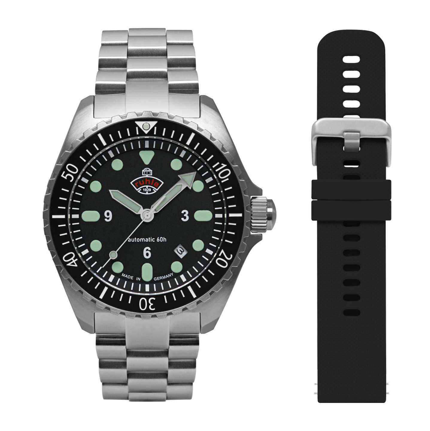 Ruhla 1929 NVA Kommando Minentaucher Watch 4960M5_set Image 1