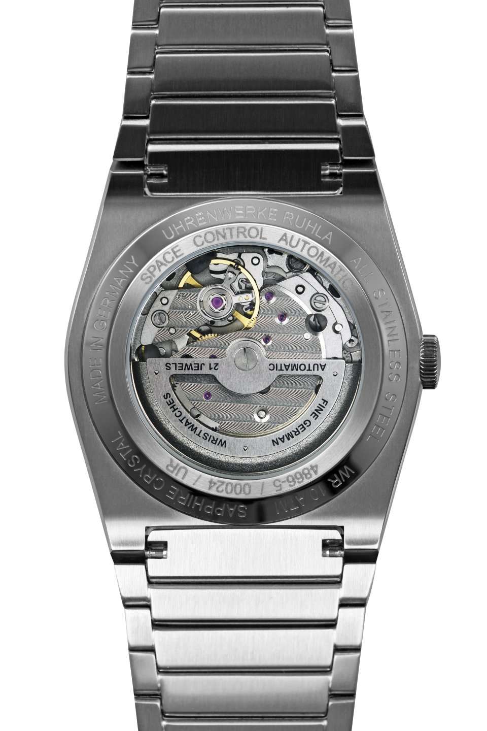 Ruhla 1929 Space Control Automatic Open Heart Watch 4866M5 Image 2