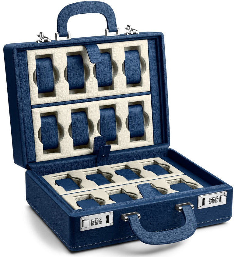 Scatola del Tempo Watch Case Valigetta 16 Blue Off White 05011.BLWSIL Image 1