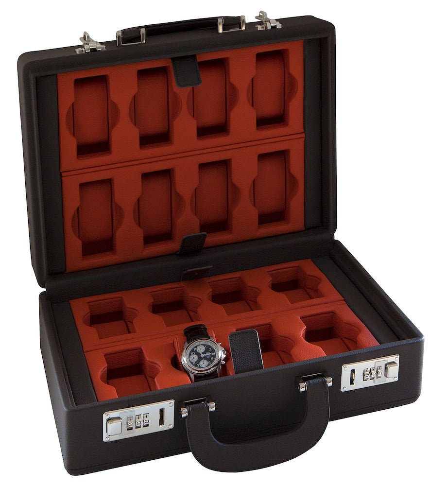 Scatola del Tempo Watch Case Valigetta 16 Grey Orange 05011 Grey Orange Image 1