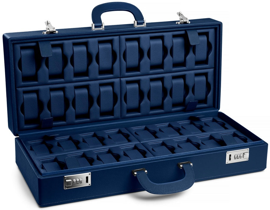 Scatola del Tempo Watch Case Valigetta 32 Blue 05010.BLSIL Image 1