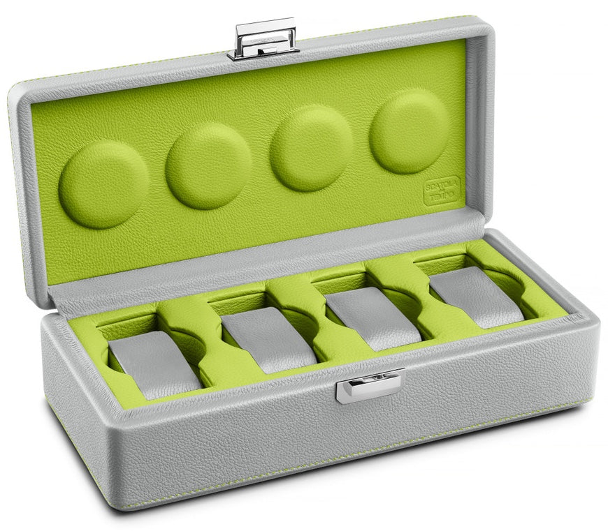 Scatola del Tempo Watch Case Valigetta 4 Grey Green 05002.GGRSIL Image 1
