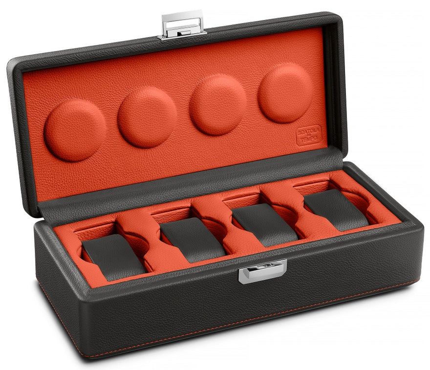 Scatola del Tempo Watch Case Valigetta 4 Grey Orange 05002.GASIL Image 1